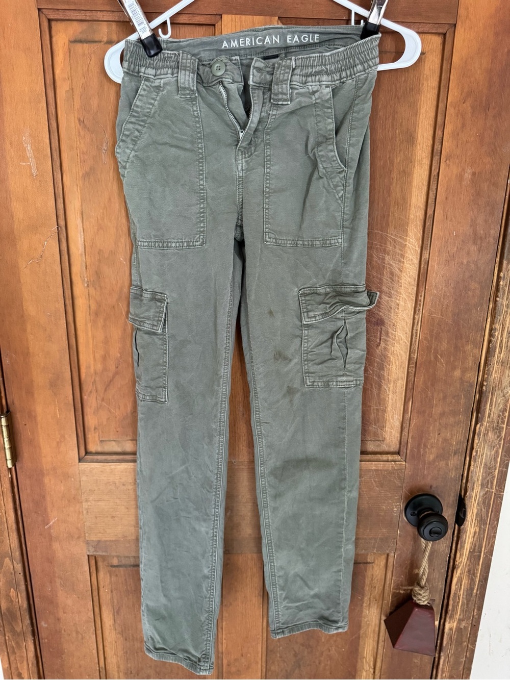 American Eagle Outfitters Olive Green Cargo Pants with Pockets